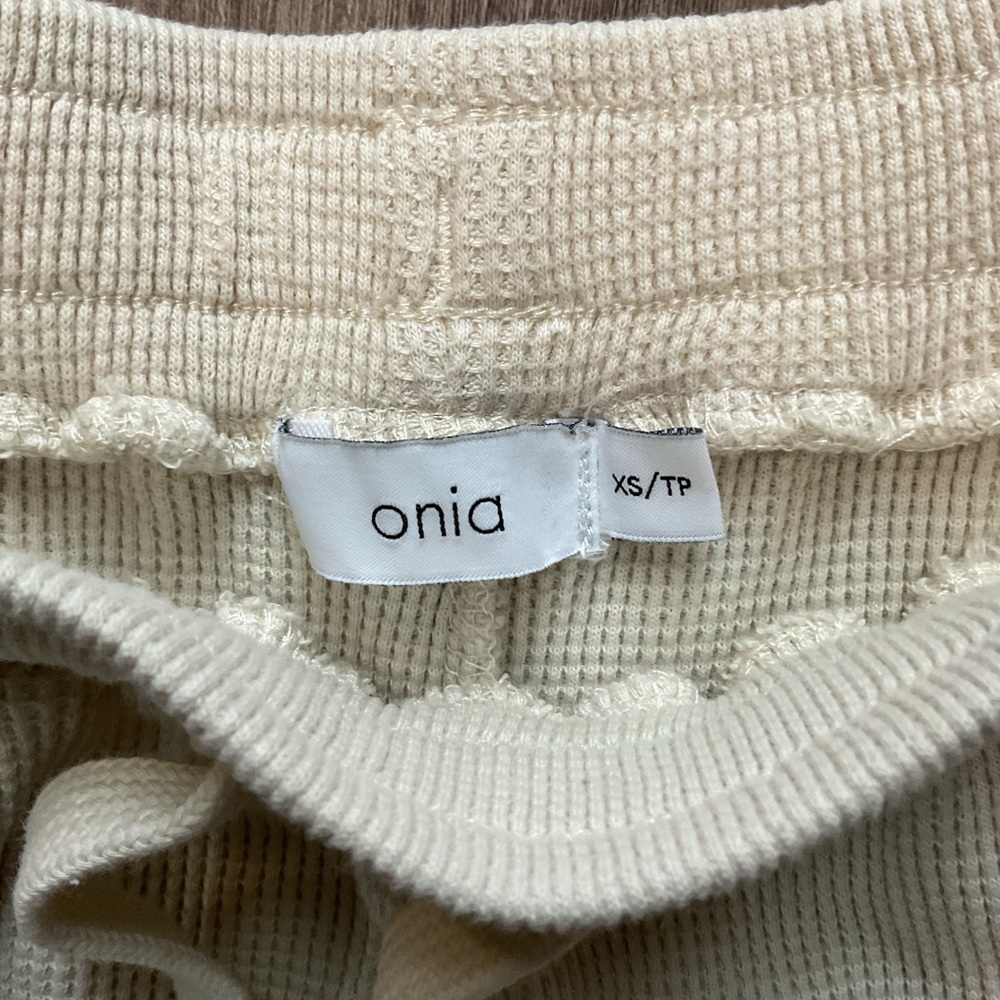 ONIA WAFFLE KNIT LOUNGE PANTS SIZE XS - Picture 2 of 3